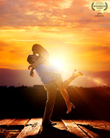 Jack and Katelynn sunkissed under a beaututiful sunset